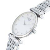 Longines La Grande Classique Diamonds White Dial Silver Steel Strap Watch for Women - L4.209.4.87.6 Authentic Buy Shop Now