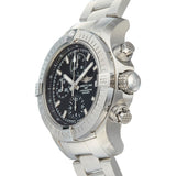 Breitling Avenger Chronograph 43 Black Dial Silver Steel Strap Watch for Men - A13385101B1A1 Authentic Buy Shop Now