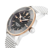 Breitling Superocean Heritage B20 Automatic 44 Black Dial Silver Mesh Bracelet Watch for Men - UB2030121B1A1 Authentic Buy Shop Now