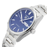 Tag Heuer Carrera Day Date Blue Dial Silver Steel Strap Watch for Women - WBN2012.BA0640 Authentic Buy Shop Now