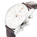 Tag Heuer Carrera Chronograph White Dial Brown Leather Strap Watch for Men - CBN2013.FC6483 Authentic Buy Shop Now