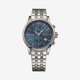 Hugo Boss Jet Blue Dial Silver Steel Strap Watch for Men - 1513384 Authentic Buy Shop Now