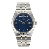 Tudor Royal Automatic Diamonds Blue Dial Silver Steel Strap Watch for Men - M28600-0006 Authentic Buy Shop Now