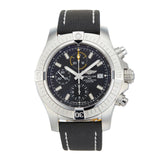 Breitling Avenger Chronograph 45mm Black Dial Black Leather Strap Watch for Men - A13317101B1X1 Authentic Buy Shop Now