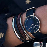 Daniel Wellington Petite Cornwall Black Dial Black Nylon Strap Watch for Women - DW00100247 Authentic Buy Shop Now