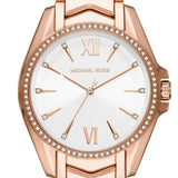 Michael Kors Whitney Quartz White Dial Rose Gold Steel Strap Watch For Women - MK6694 Authentic Buy Shop Now