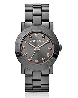 Marc Jacobs Rock Crystal Grey Dial Grey Steel Strap Watch for Women - MBM8596 Authentic Buy Shop Now