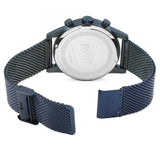 Hugo Boss Navigator Chronograph Blue Dial Blue Mesh Bracelet Watch for Men - 1513538 Authentic Buy Shop Now