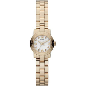 Marc Jacobs Amy Dinky White Dial Gold Steel Strap Watch for Women - MBM3226 Authentic Buy Shop Now