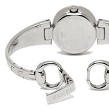 Gucci Guccissima Quartz Silver Dial Silver Steel Strap Watch For Women - YA134502 Authentic Buy Shop Now