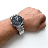 Hugo Boss Grand Prix Black Dial Silver Steel Strap Watch for Men - 1513477 Authentic Buy Shop Now