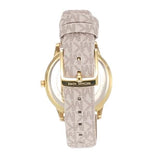 Michael Kors Tibby Analog Silver Dial White Leather Strap Watch for Women - MK1049 Authentic Buy Shop Now