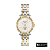 Tissot T Classic Carson Premium White Dial Two Tone Steel Strap Watch for Women - T122.207.22.031.00 Authentic Buy Shop Now