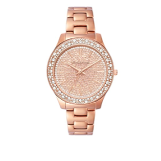 Michael Kors Liliane Three Hand Rose Gold Dial Rose Gold Steel Strap Watch For Women - MK4651 Authentic Buy Shop Now