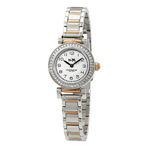 Coach Madison Crystals Silver Dial Two Tone Steel Strap Watch for Women - 14502404 Authentic Buy Shop Now