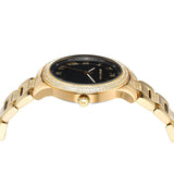 Michael Kors Tibby Multifunction Analog Black Dial Gold Steel Strap Watch for Women - MK4684 Authentic Buy Shop Now