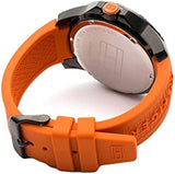 Tommy Hilfiger Cole Black Dial Orange Rubber Strap Watch for Men - 1790985 Authentic Buy Shop Now