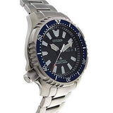 Citizen Promaster Fugu Limited Edition Diver's 200m Automatic Black Dial Silver Steel Strap Watch For Men - NY0098-84E Authentic Buy Shop Now