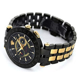 Versace V-Race Analog Quartz Black Dial Two Tone Steel Strap Watch For Men - VEBV00619 Authentic Buy Shop Now