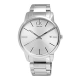 Calvin Klein City Silver Dial Silver Steel Strap Watch for Men - K2G2G146 Authentic Buy Shop Now