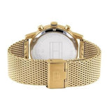 Tommy Hilfiger Kane White Dial Gold Mesh Bracelet Watch for Men - 1710403 Authentic Buy Shop Now