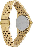 Michael Kors Lexington Quartz Orange Dial Gold Steel Strap Watch For Women - MK3284 Authentic Buy Shop Now