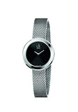 Calvin Klein Firm Black Dial Silver Mesh Bracelet Watch for Women - K3N23121 Authentic Buy Shop Now