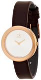 Calvin Klein Firm White Dial Brown Leather Strap Watch for Women - K3N236G6 Authentic Buy Shop Now