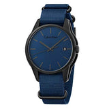 Calvin Klein Tone Blue Dial Blue NATO Strap Watch for Men - K7K514VN Authentic Buy Shop Now