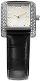 Michael Kors Emery Three Hand Silver Dial Black Leather Strap Watch For Women - MK4696 Authentic Buy Shop Now