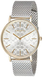 Coach Perry Silver Dial Silver Mesh Bracelet Watch for Women - 14503387 Authentic Buy Shop Now