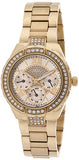 Guess Viva Diamonds Gold Dial Gold Steel Strap Watch for Women - W0111L2 Authentic Buy Shop Now
