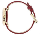 Marc Jacobs Amy Red Dial Burgundy Leather Strap Watch for Women - MBM1152 Authentic Buy Shop Now