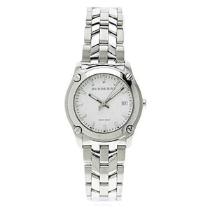 Burberry Heritage Check White Dial Silver Steel Strap Watch for Women - BU1853 Authentic Buy Shop Now