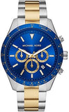 Michael Kors Layton Chronograph Blue Dial Two Tone Steel Strap Watch For Men - MK8825 Authentic Buy Shop Now
