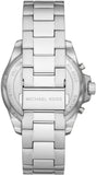 Michael Kors Wren Chronograph Black Dial Silver Steel Strap Watch For Men - MK8880 Authentic Buy Shop Now