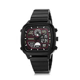 Fossil Retro Analog-Digital Black Dial Black Steel Strap Watch for Men - FS5891 Authentic Buy Shop Now