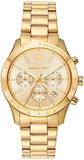 Michael Kors Berkley Chronograph Gold Dial Gold Steel Strap Watch For Women - MK7411 Authentic Buy Shop Now