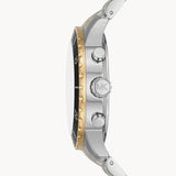 Michael Kors Cunningham Chronograph Black Dial Two Tone Steel Strap Watch For Men - MK8964 Authentic Buy Shop Now