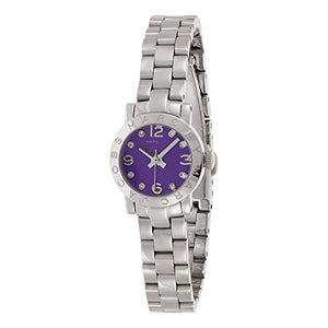 Marc Jacobs Amy Purple Dial Silver Steel Strap Watch for Women - MBM3228 Authentic Buy Shop Now