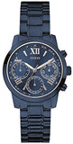 Guess F14 Chronograph Analog Blue Dial Blue Steel Strap Watch For Women - W0448L5 Authentic Buy Shop Now