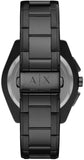 Armani Exchange Drexler Chronograph Black Dial Black Steel Strap Watch For Men - AX2615 Authentic Buy Shop Now