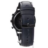 Emporio Armani Renato Chronograph Quartz Blue Dial Blue Leather Strap Watch For Men - AR2481 Authentic Buy Shop Now