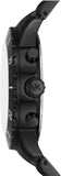 Michael Kors Cunningham Chronograph Black Dial Black Steel Strap Watch For Men - MK8965 Authentic Buy Shop Now