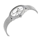 Calvin Klein Minimal White Dial Silver Mesh Bracelet Watch for Women - K3M5215X Authentic Buy Shop Now
