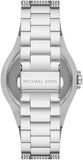 Michael Kors Lennox Three Hand Blue Dial Silver Steel Strap Watch For Women - MK6990 Authentic Buy Shop Now