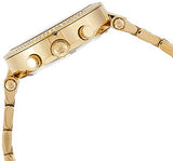 Michael Kors Parker Chronograph Green Dial Gold Steel Strap Watch for Women - MK6263 Authentic Buy Shop Now
