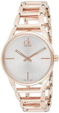 Calvin Klein Stately White Dial Rose Gold Steel Strap Watch for Women - K3G23626 Authentic Buy Shop Now