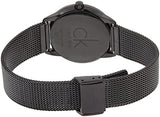 Calvin Klein Minimal Black Dial Black Mesh Bracelet Watch for Men - K3M224B1 Authentic Buy Shop Now