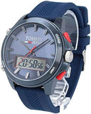 Tommy Hilfiger Digital Analog Blue Dial Blue Rubber Strap Watch For Men - 1791761 Authentic Buy Shop Now